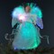 Northlight Fiber Optic Color-Changing Angel with Dove Christmas Tree Topper - 12" - White